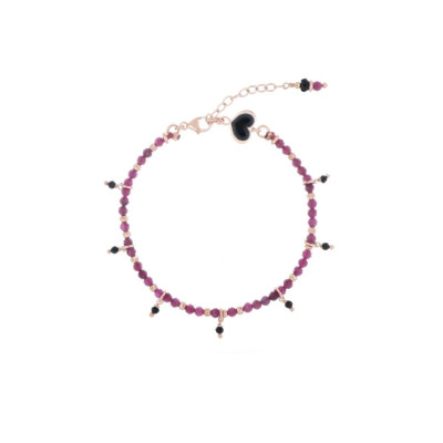 BRACCIALE RUBINO MAMAN ET SOPHIE ARGENTO 925 BRRBN