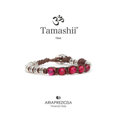 BRACCIALE TAMASHII AGATA ROSSA RUOTA DELLA PREGHIERA BHS924-S4-34