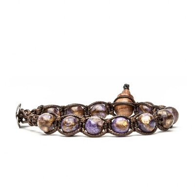 BRACCIALE TAMASHII QUARZO MOSAICO VIOLA BHS900-236