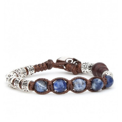 BRACCIALE TAMASHII SODALITE RUOTA DELLA PREGHIERA BHS924-S4-51 