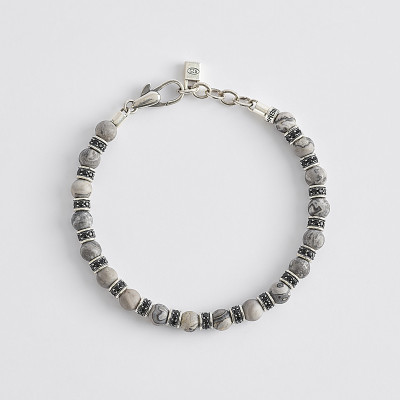 BRACCIALE UOMO MABINA 533526 ARGENTO