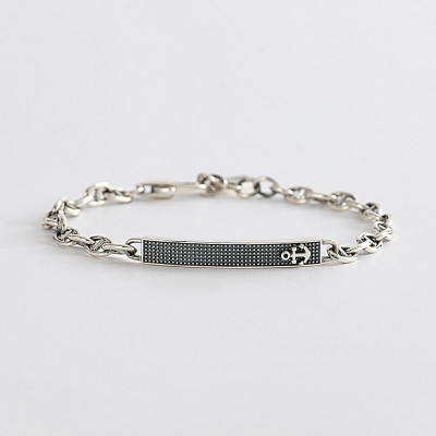 BRACCIALE UOMO MABINA 533536 ARGENTO