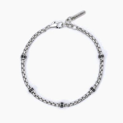 BRACCIALE UOMO MABINA MONTECARLO  ARGENTO 533626