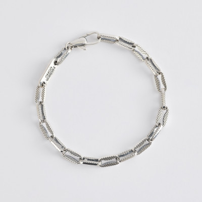 BRACCIALE UOMO MABINA T-BONE 533530 ARGENTO    