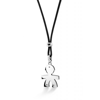 CIONDOLO LE BEBE'  BIMBO ORO BIANCO LBB002-N