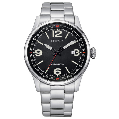 CITIZEN AUTOMATICO NERO IN ACCIAIO NJ0160-87E