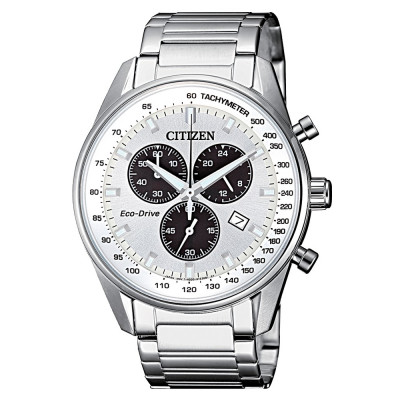 CITIZEN CRONOGRAFO ACCIAIO ECO-DRIVE AT2390-82A