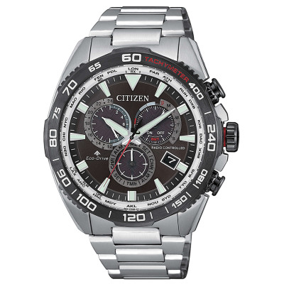 CITIZEN RADIOCONTROLLATO CRONO PILOT ACCIAIO CB5036-87X