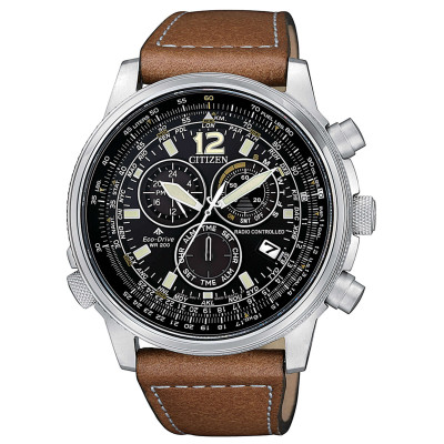 CITIZEN RADIOCONTROLLATO CRONO PILOT ACCIAIO CB5860-27E