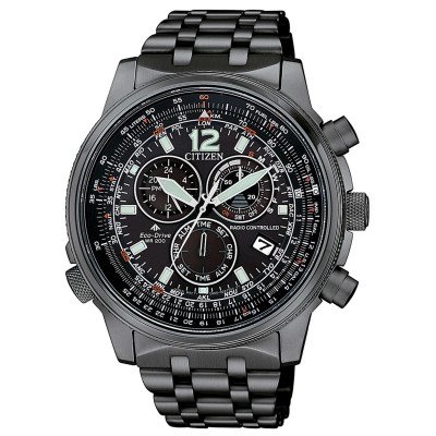 CITIZEN RADIOCONTROLLATO CRONO PILOT ACCIAIO CB5867-87H