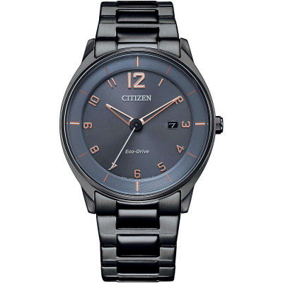 CITIZEN SOLO TEMPO ACCIAIO ECO DRIVE BRUNITO BM7408-88H