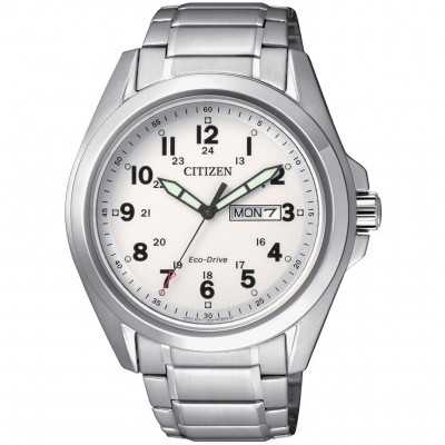CITIZEN SOLO TEMPO ACCIAIO ECO DRIVE GIORNO DATA AW0050-58A