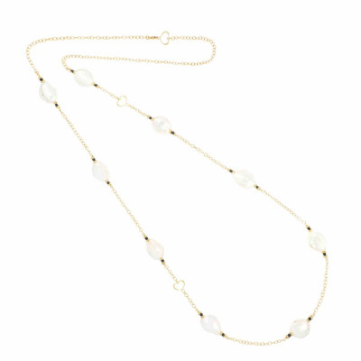 COLLANA  MAMAN ET SOPHIE ARGENTO 925  PERLE CLPES9CT