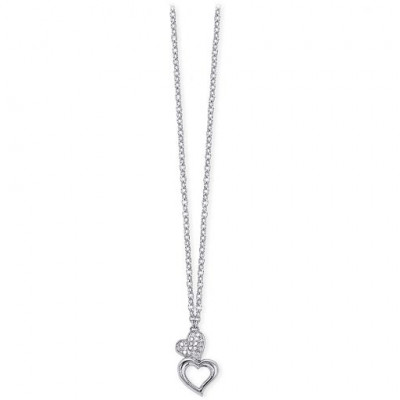 COLLANA 2JEWELS ACCIAIO CUORI CRISTALLI 251651