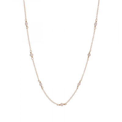 COLLANA ALISIA ARGENTO 925 KESHI SIMPLE AL4419-ORO 