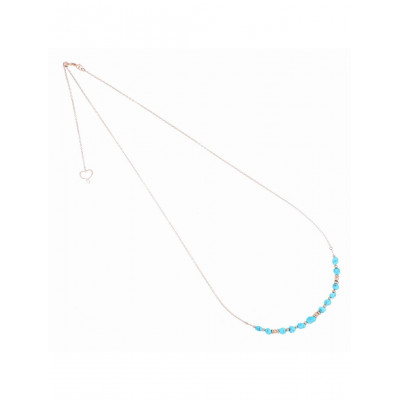 COLLANA MAMAN ET SOPHIE ARGENTO 925 TURCHESE GHTURPSL