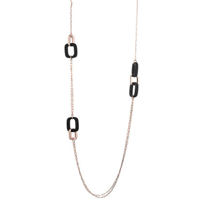 COLLANA MARCELLO PANE RUBBER ARGENTO 925  CLIT 063