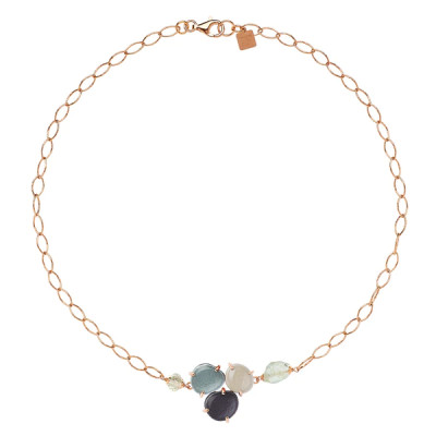 COLLANA ROSSO PREZIOSO ARGENTO 925 LADY LIKE GLACIER 23056LK-DARK-ICE 