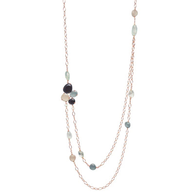 COLLANA ROSSO PREZIOSO ARGENTO 925 LADY LIKE ICEBERG 23055LK-DARK-ICE