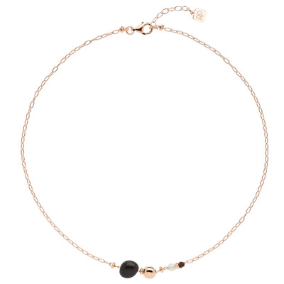 COLLANA ROSSO PREZIOSO ARGENTO 925 TRINITY 23841RI-BLACK-VELVET 