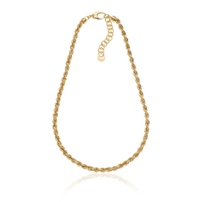 COLLANA UNOAERRE KORDA DORATA ARG. 925 6303