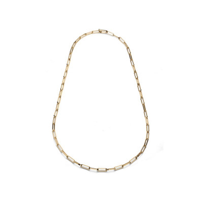 COLLANA UNOAERRE PAPERCLIP OTTONE DORATO  1971