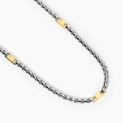 COLLANA UOMO MABINA ACTIVE ARGENTO 553748