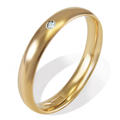 FEDE GEMORO ORO GIALLO 18KT E DIAMANTE CT. 0,02  FD306