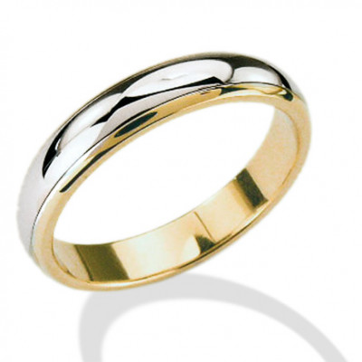 FEDE GEMORO ORO GIALLO E BIANCO 18KT  FN176 