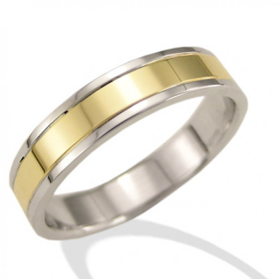 FEDE GEMORO ORO GIALLO E BIANCO 18KT  FN180 