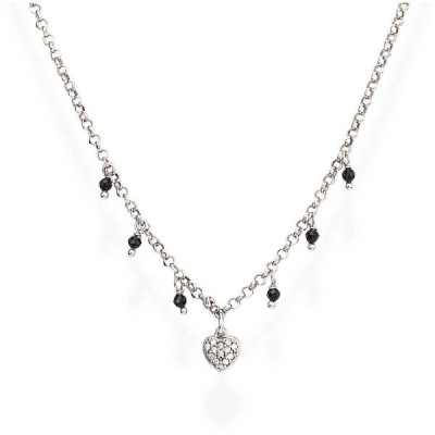 GIROCOLLO ARGENTO CUORI AMEN CLCBNZ
