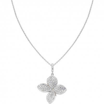 GIROCOLLO ARGENTO FIORE AMEN CLFIBBZ