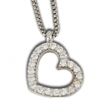 GIROCOLLO GEMORO ORO 18KT gr. 1,75 DIAMANTI ct. 0,096 PB1726BIA 