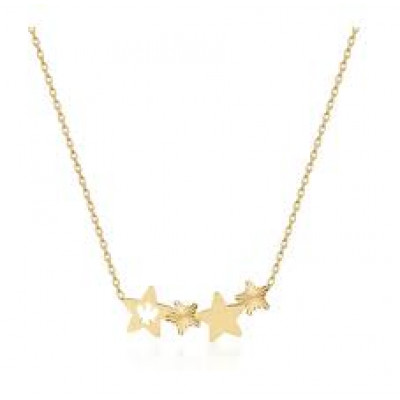 GIROCOLLO ORO 9KT STELLE ROBERTO GIANNOTTI NKT401