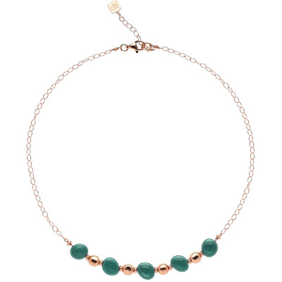 GIROCOLLO ROSSO PREZIOSO ARGENTO 925 LOIRA TORMALINA VERDE GC24855R-TV