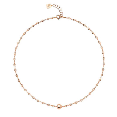 GIROCOLLO ROSSO PREZIOSO ORO 9KT STARLIGHT SEMINO D'AMORE GC00459SE 