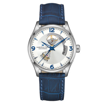 HAMILTON JAZZMASTER AUTOMATICO OPEN HEART PELLE H32705651
