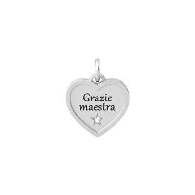 KIDULT BY YOU CHARM ACCIAIO MOMENTS CUORE GRAZIE MAESTRA 741038