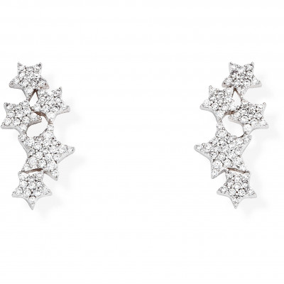 ORECCHINI ARGENTO DIAMOND AMEN EMSBBZ