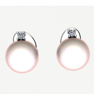 ORECCHINI GEMORO ORO 18KT PERLE AKOYA E DIAMANTI NATURALI OPE252BIA
