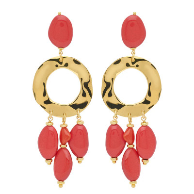 ORECCHINI ROSSO PREZIOSO ARGENTO HALO OC26718CE/SS-RC