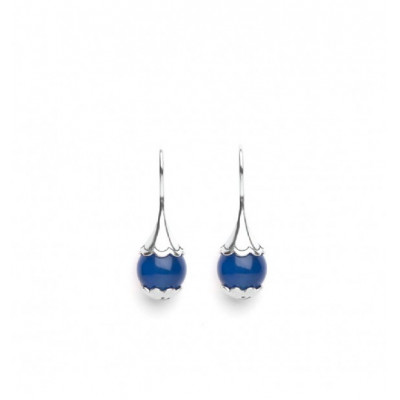 ORECCHINI TAMASHII EAR-DROPS AGATA BLU EHST6-18
