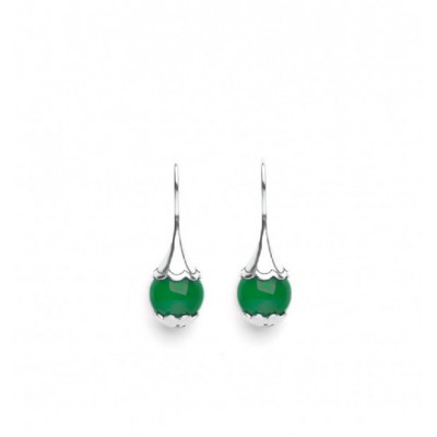 ORECCHINI TAMASHII EAR-DROPS AGATA VERDE EHST6-12