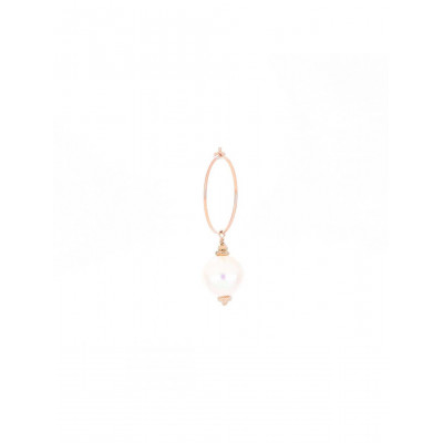ORECCHINO MAMAN ET SOPHIE ARGENTO 925 CERCHIO PERLA ORLAB2B11