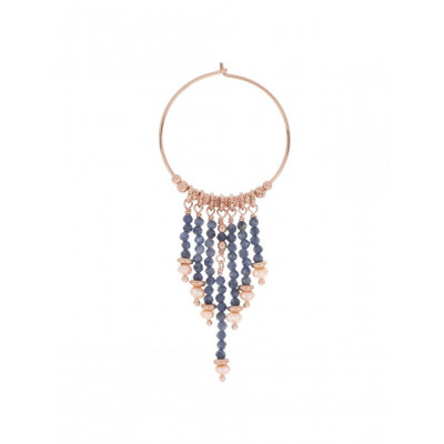 ORECCHINO MAMAN ET SOPHIE ARGENTO 925 CERCHIO ZAFFIRI E PERLE ORISF3ZAPE