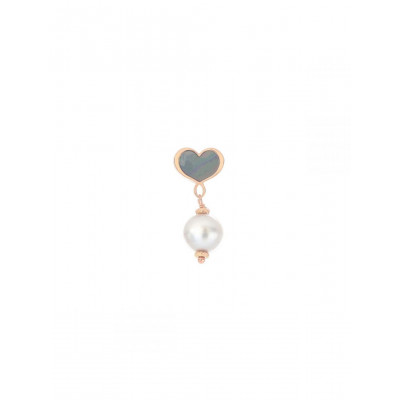 ORECCHINO MAMAN ET SOPHIE ARGENTO 925 PERLA CUORE ORLAB4G