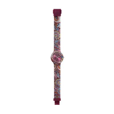 OROLOGIO  HIP HOP PAISLEY BORDEAUX HWU1241