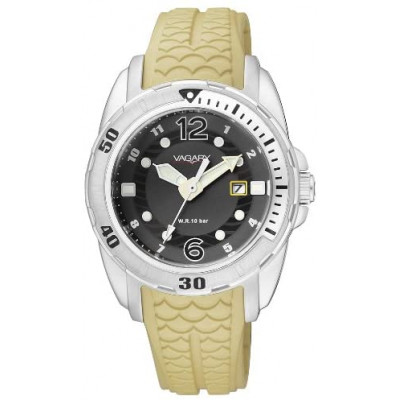 OROLOGIO VAGARY SOLO TEMPO CINTURINO GOMMA BEIGE IE7-119-52