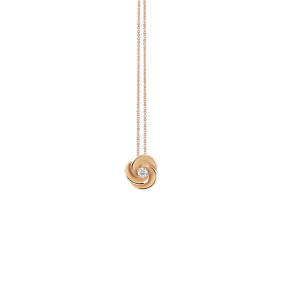 PENDENTE PUNTO LUCE ANNAMARIA CAMMILLI DESERT ROSE COLLEZIONE LES PETITES IN ORO ARANCIO APRICOT